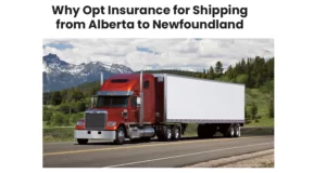 Shipping from Alberta to Newfoundland